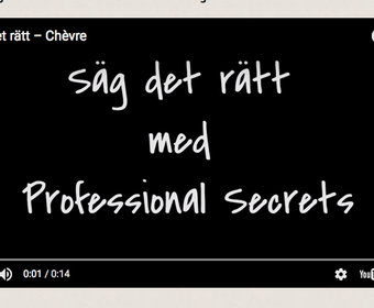 säg det rätt med PS – chèvre