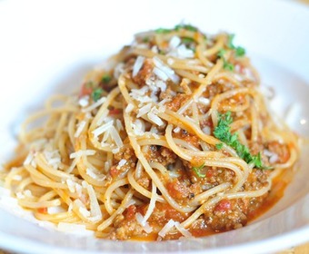 Spaghetti med köttfärssås PS