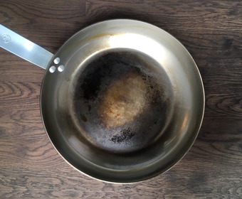 Kolstålspanna efter instekning PS