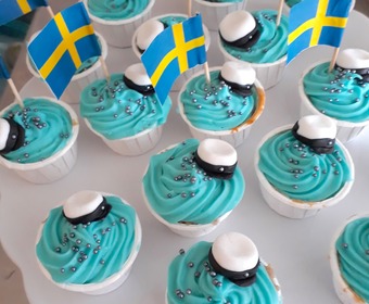 Exemplariskt små cupcakes Cupcakes till studenten PS