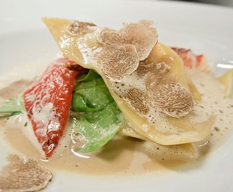 tryffelravioli Aubergine
