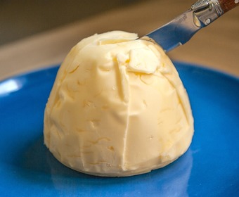 Gott, men är det en smak? smör med kniv PS